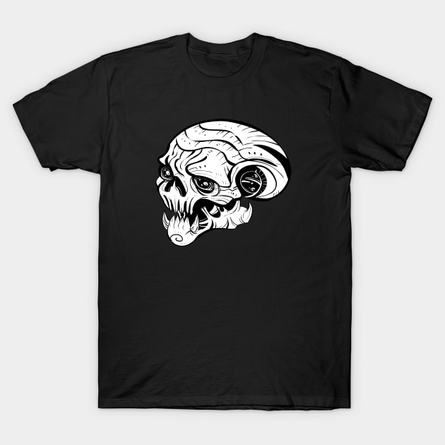 Metal Skull Head Ultron T-Shirt by paanartcreative